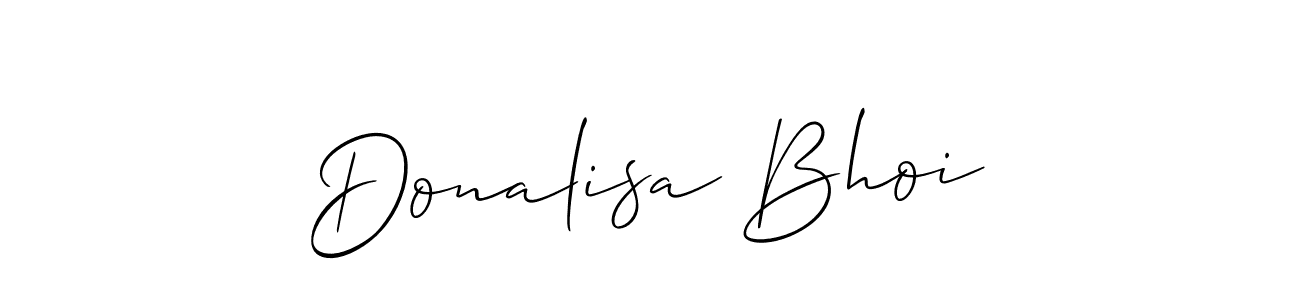 if you are searching for the best signature style for your name Donalisa Bhoi. so please give up your signature search. here we have designed multiple signature styles  using Allison_Script. Donalisa Bhoi signature style 2 images and pictures png