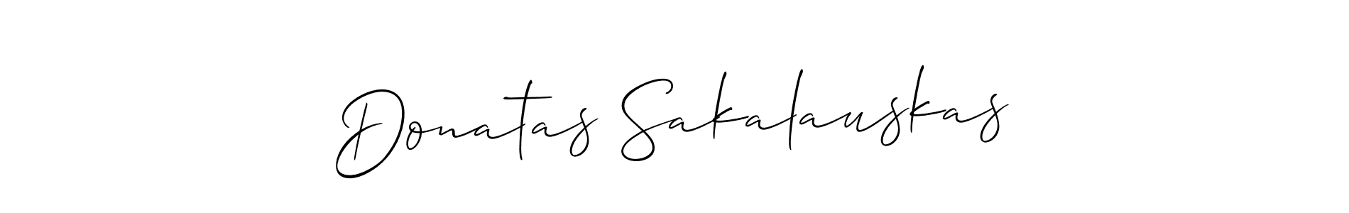 You should practise on your own different ways (Allison_Script) to write your name (Donatas Sakalauskas) in signature. don't let someone else do it for you. Donatas Sakalauskas signature style 2 images and pictures png