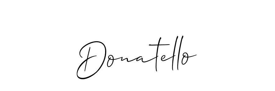 You should practise on your own different ways (Allison_Script) to write your name (Donatello) in signature. don't let someone else do it for you. Donatello signature style 2 images and pictures png