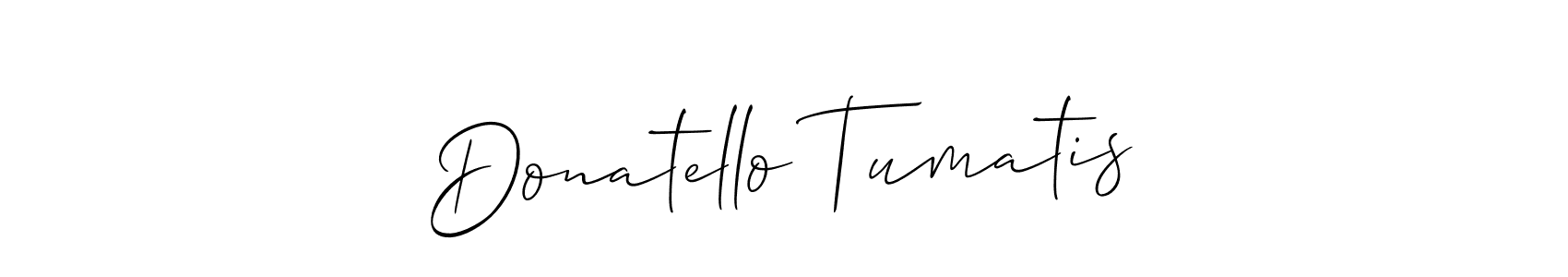 Best and Professional Signature Style for Donatello Tumatis. Allison_Script Best Signature Style Collection. Donatello Tumatis signature style 2 images and pictures png