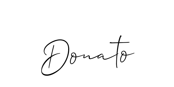 Allison_Script is a professional signature style that is perfect for those who want to add a touch of class to their signature. It is also a great choice for those who want to make their signature more unique. Get Donato name to fancy signature for free. Donato signature style 2 images and pictures png