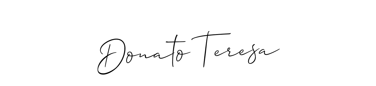 Design your own signature with our free online signature maker. With this signature software, you can create a handwritten (Allison_Script) signature for name Donato Teresa. Donato Teresa signature style 2 images and pictures png