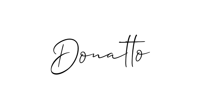 Use a signature maker to create a handwritten signature online. With this signature software, you can design (Allison_Script) your own signature for name Donatto. Donatto signature style 2 images and pictures png