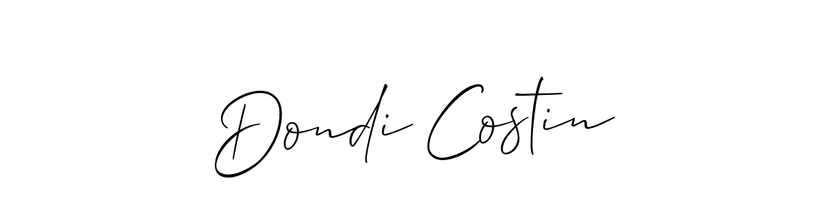 The best way (Allison_Script) to make a short signature is to pick only two or three words in your name. The name Dondi Costin include a total of six letters. For converting this name. Dondi Costin signature style 2 images and pictures png