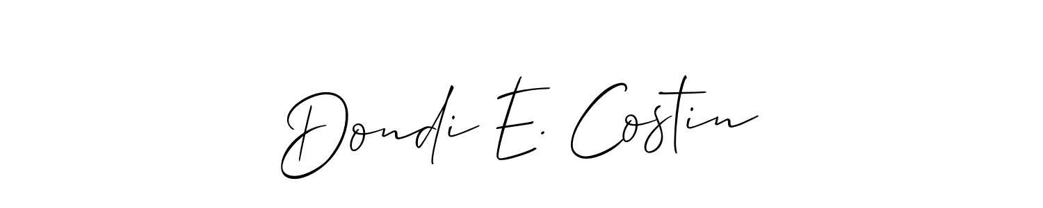 You can use this online signature creator to create a handwritten signature for the name Dondi E. Costin. This is the best online autograph maker. Dondi E. Costin signature style 2 images and pictures png