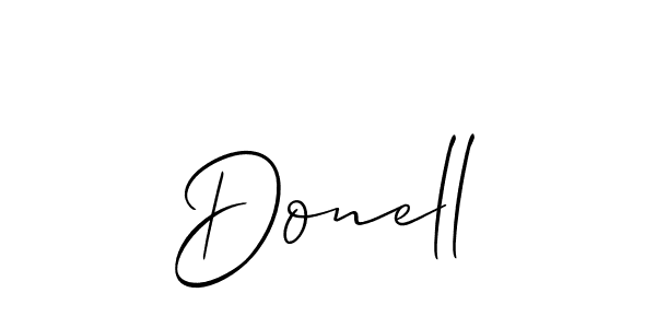 How to make Donell signature? Allison_Script is a professional autograph style. Create handwritten signature for Donell name. Donell signature style 2 images and pictures png