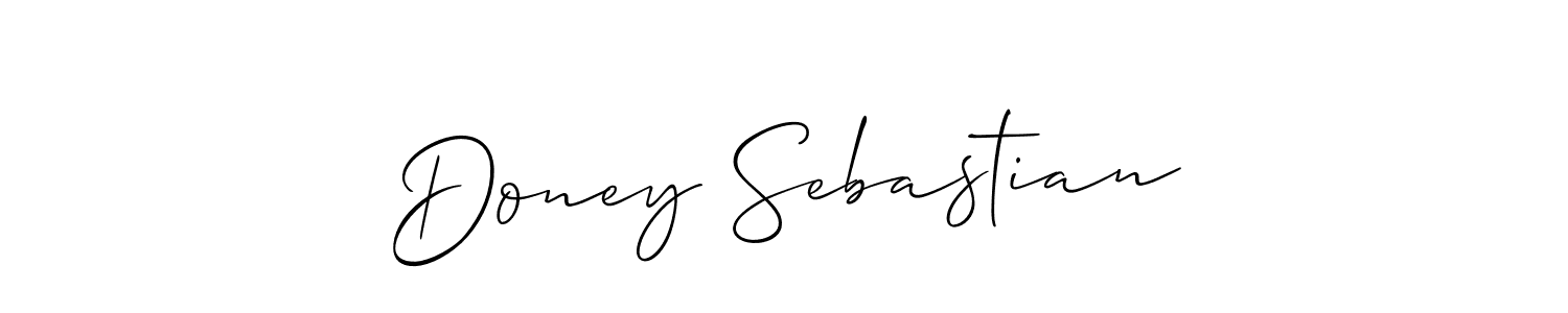 This is the best signature style for the Doney Sebastian name. Also you like these signature font (Allison_Script). Mix name signature. Doney Sebastian signature style 2 images and pictures png