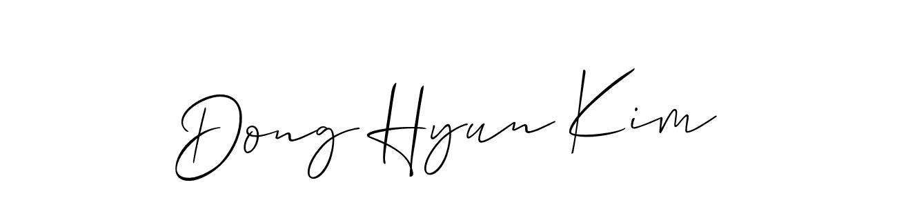 You should practise on your own different ways (Allison_Script) to write your name (Dong Hyun Kim) in signature. don't let someone else do it for you. Dong Hyun Kim signature style 2 images and pictures png