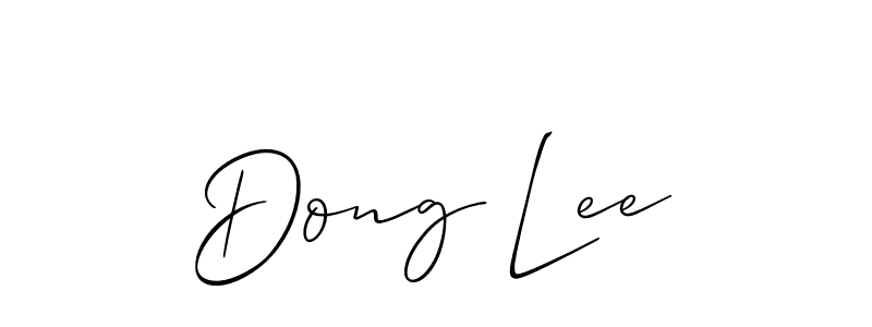 It looks lik you need a new signature style for name Dong Lee. Design unique handwritten (Allison_Script) signature with our free signature maker in just a few clicks. Dong Lee signature style 2 images and pictures png