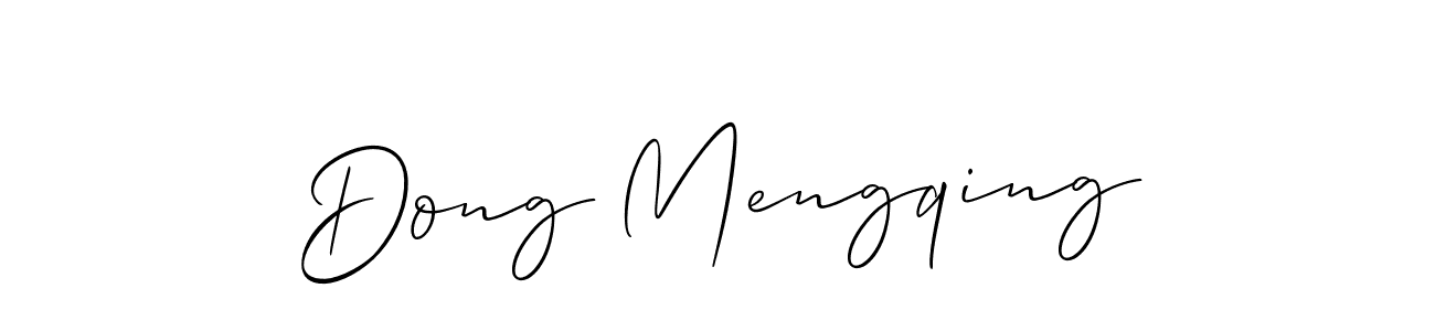 Make a short Dong Mengqing signature style. Manage your documents anywhere anytime using Allison_Script. Create and add eSignatures, submit forms, share and send files easily. Dong Mengqing signature style 2 images and pictures png