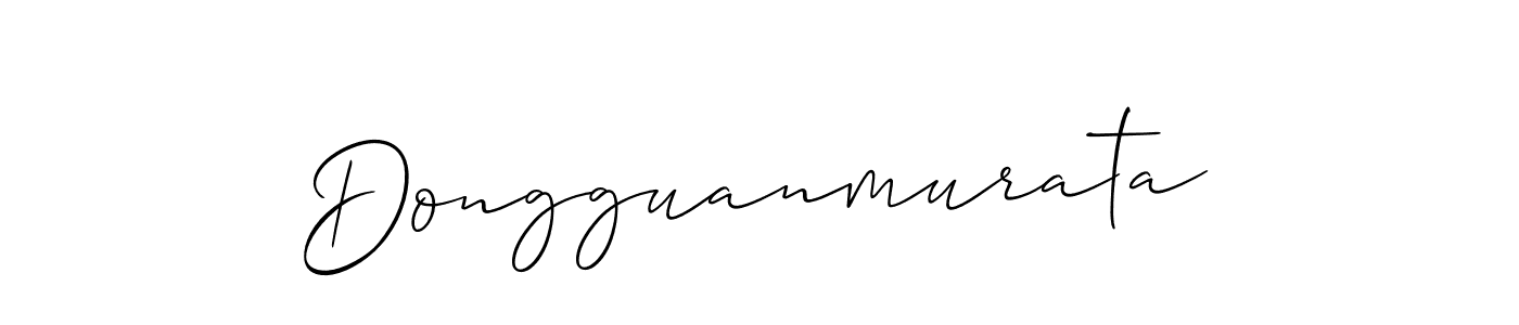 Create a beautiful signature design for name Dongguanmurata. With this signature (Allison_Script) fonts, you can make a handwritten signature for free. Dongguanmurata signature style 2 images and pictures png