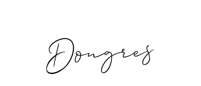 Design your own signature with our free online signature maker. With this signature software, you can create a handwritten (Allison_Script) signature for name Dongres. Dongres signature style 2 images and pictures png