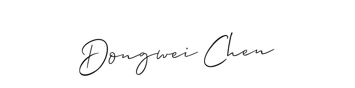 Dongwei Chen stylish signature style. Best Handwritten Sign (Allison_Script) for my name. Handwritten Signature Collection Ideas for my name Dongwei Chen. Dongwei Chen signature style 2 images and pictures png