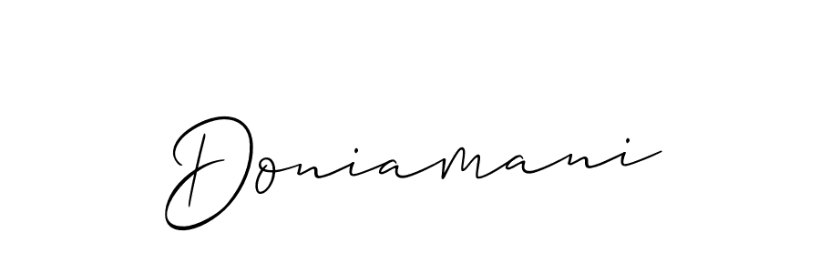 Make a beautiful signature design for name Doniamani. Use this online signature maker to create a handwritten signature for free. Doniamani signature style 2 images and pictures png