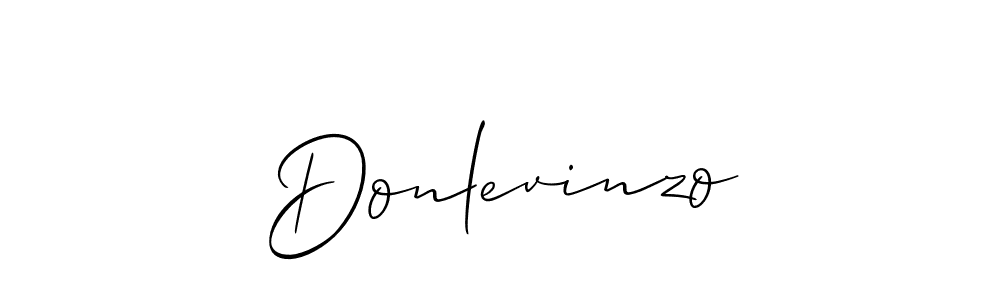 How to Draw Donlevinzo signature style? Allison_Script is a latest design signature styles for name Donlevinzo. Donlevinzo signature style 2 images and pictures png