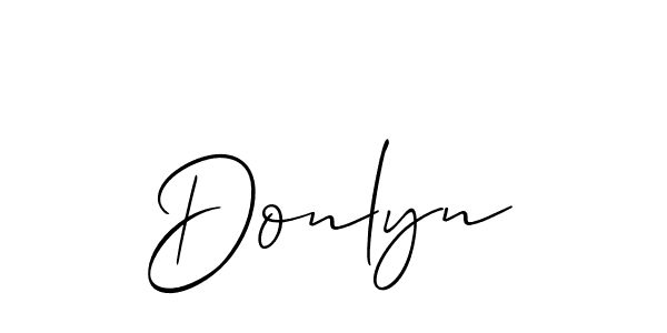 Also You can easily find your signature by using the search form. We will create Donlyn name handwritten signature images for you free of cost using Allison_Script sign style. Donlyn signature style 2 images and pictures png