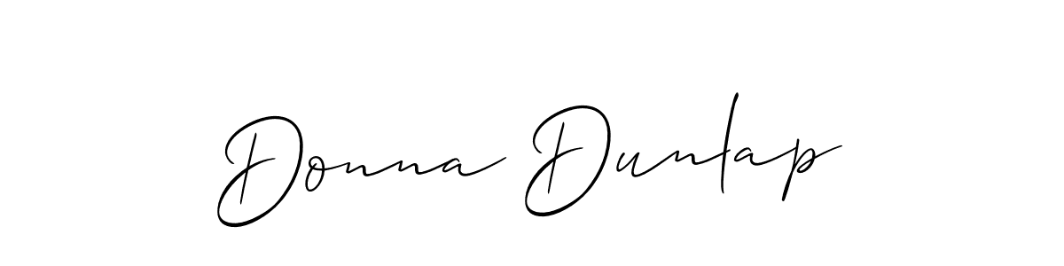 Make a beautiful signature design for name Donna Dunlap. Use this online signature maker to create a handwritten signature for free. Donna Dunlap signature style 2 images and pictures png