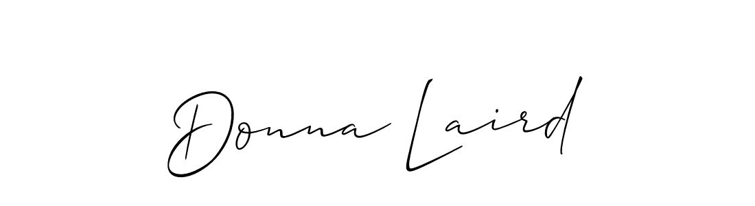 Create a beautiful signature design for name Donna Laird. With this signature (Allison_Script) fonts, you can make a handwritten signature for free. Donna Laird signature style 2 images and pictures png