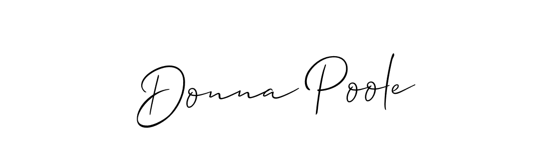 How to make Donna Poole signature? Allison_Script is a professional autograph style. Create handwritten signature for Donna Poole name. Donna Poole signature style 2 images and pictures png