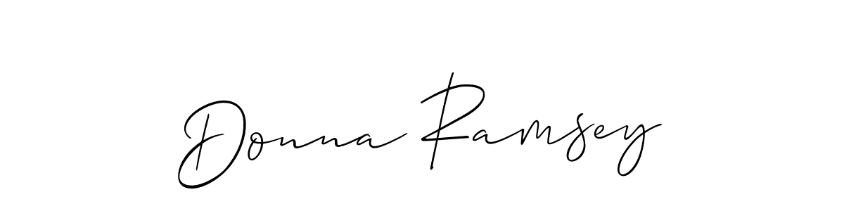 It looks lik you need a new signature style for name Donna Ramsey. Design unique handwritten (Allison_Script) signature with our free signature maker in just a few clicks. Donna Ramsey signature style 2 images and pictures png