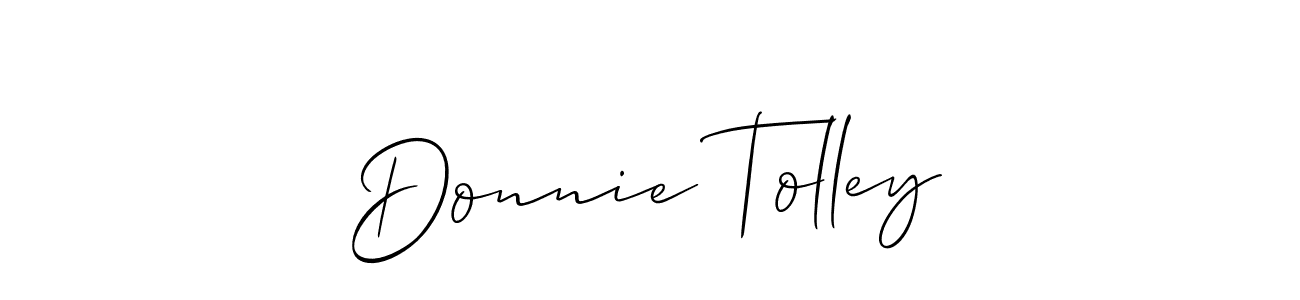 Similarly Allison_Script is the best handwritten signature design. Signature creator online .You can use it as an online autograph creator for name Donnie Tolley. Donnie Tolley signature style 2 images and pictures png
