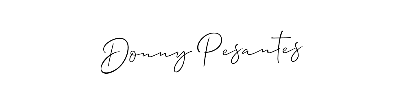 How to Draw Donny Pesantes signature style? Allison_Script is a latest design signature styles for name Donny Pesantes. Donny Pesantes signature style 2 images and pictures png
