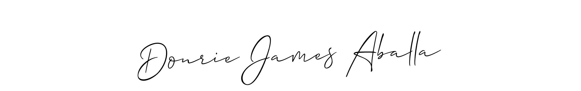 Make a beautiful signature design for name Donrie James Aballa. Use this online signature maker to create a handwritten signature for free. Donrie James Aballa signature style 2 images and pictures png