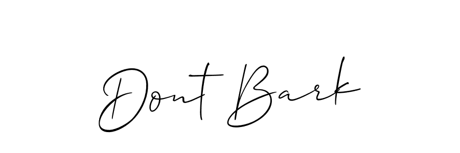 Dont Bark stylish signature style. Best Handwritten Sign (Allison_Script) for my name. Handwritten Signature Collection Ideas for my name Dont Bark. Dont Bark signature style 2 images and pictures png
