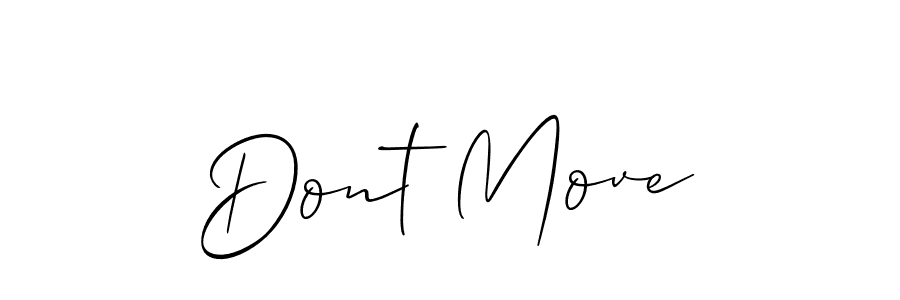 The best way (Allison_Script) to make a short signature is to pick only two or three words in your name. The name Dont Move include a total of six letters. For converting this name. Dont Move signature style 2 images and pictures png