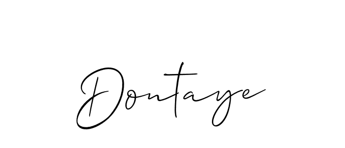 Allison_Script is a professional signature style that is perfect for those who want to add a touch of class to their signature. It is also a great choice for those who want to make their signature more unique. Get Dontaye name to fancy signature for free. Dontaye signature style 2 images and pictures png