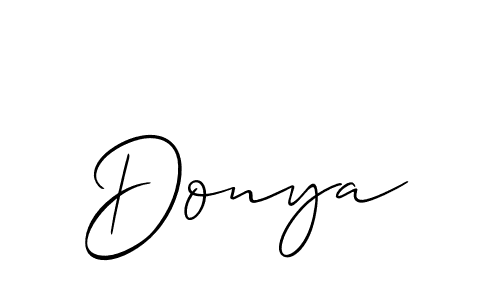 How to make Donya name signature. Use Allison_Script style for creating short signs online. This is the latest handwritten sign. Donya signature style 2 images and pictures png