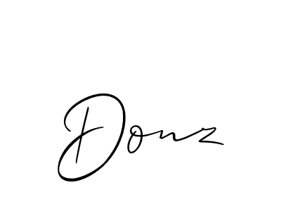 Make a beautiful signature design for name Donz. Use this online signature maker to create a handwritten signature for free. Donz signature style 2 images and pictures png