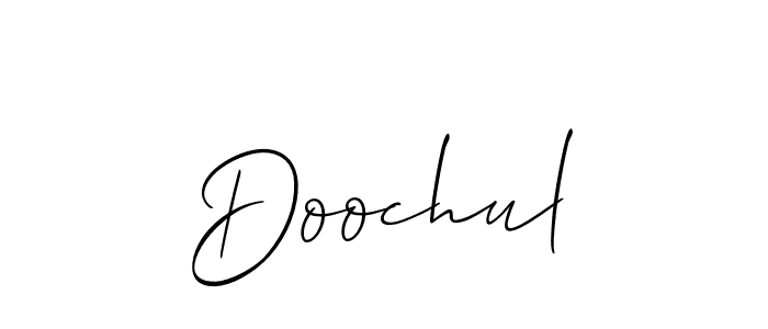You can use this online signature creator to create a handwritten signature for the name Doochul. This is the best online autograph maker. Doochul signature style 2 images and pictures png