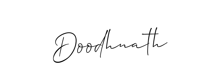 How to make Doodhnath signature? Allison_Script is a professional autograph style. Create handwritten signature for Doodhnath name. Doodhnath signature style 2 images and pictures png