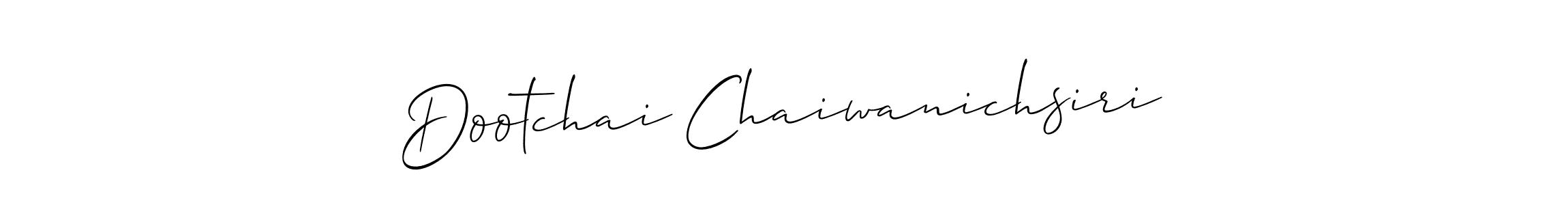 How to Draw Dootchai Chaiwanichsiri signature style? Allison_Script is a latest design signature styles for name Dootchai Chaiwanichsiri. Dootchai Chaiwanichsiri signature style 2 images and pictures png