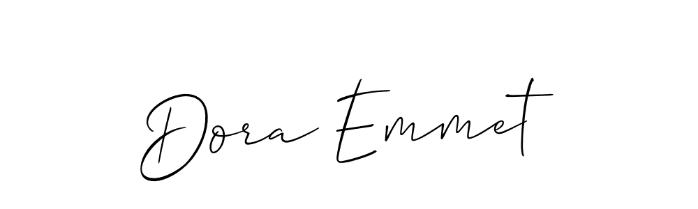 if you are searching for the best signature style for your name Dora Emmet. so please give up your signature search. here we have designed multiple signature styles  using Allison_Script. Dora Emmet signature style 2 images and pictures png