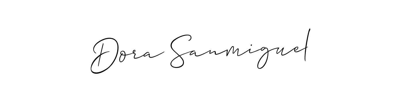 Once you've used our free online signature maker to create your best signature Allison_Script style, it's time to enjoy all of the benefits that Dora Sanmiguel name signing documents. Dora Sanmiguel signature style 2 images and pictures png