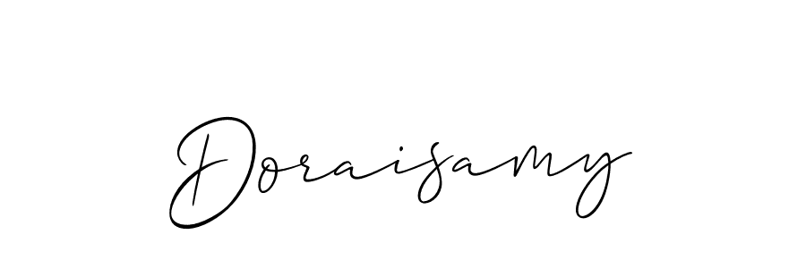 You should practise on your own different ways (Allison_Script) to write your name (Doraisamy) in signature. don't let someone else do it for you. Doraisamy signature style 2 images and pictures png