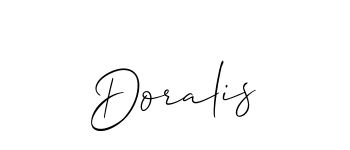 You should practise on your own different ways (Allison_Script) to write your name (Doralis) in signature. don't let someone else do it for you. Doralis signature style 2 images and pictures png
