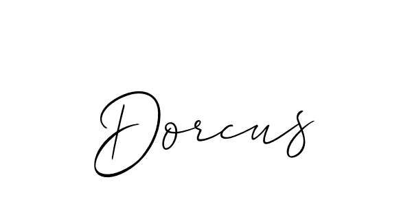 How to make Dorcus signature? Allison_Script is a professional autograph style. Create handwritten signature for Dorcus name. Dorcus signature style 2 images and pictures png