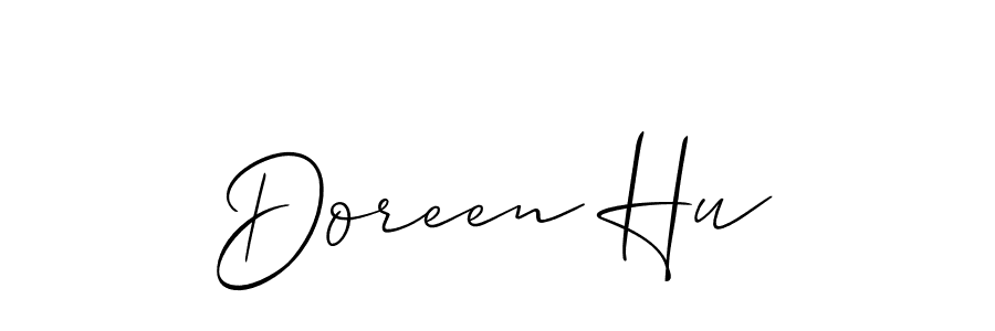 This is the best signature style for the Doreen Hu name. Also you like these signature font (Allison_Script). Mix name signature. Doreen Hu signature style 2 images and pictures png