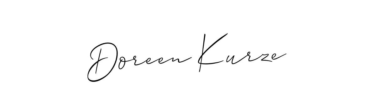 Make a beautiful signature design for name Doreen Kurze. With this signature (Allison_Script) style, you can create a handwritten signature for free. Doreen Kurze signature style 2 images and pictures png