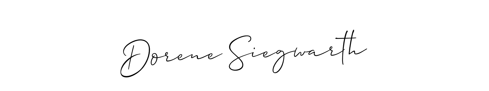 if you are searching for the best signature style for your name Dorene Siegwarth. so please give up your signature search. here we have designed multiple signature styles  using Allison_Script. Dorene Siegwarth signature style 2 images and pictures png