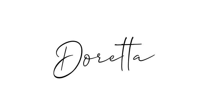 You should practise on your own different ways (Allison_Script) to write your name (Doretta) in signature. don't let someone else do it for you. Doretta signature style 2 images and pictures png