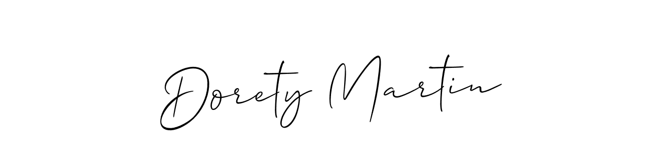 How to Draw Dorety Martin signature style? Allison_Script is a latest design signature styles for name Dorety Martin. Dorety Martin signature style 2 images and pictures png
