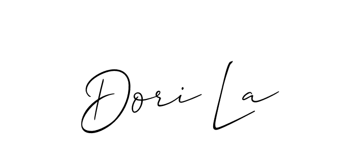 Check out images of Autograph of Dori La name. Actor Dori La Signature Style. Allison_Script is a professional sign style online. Dori La signature style 2 images and pictures png