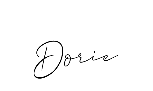 Also we have Dorie name is the best signature style. Create professional handwritten signature collection using Allison_Script autograph style. Dorie signature style 2 images and pictures png