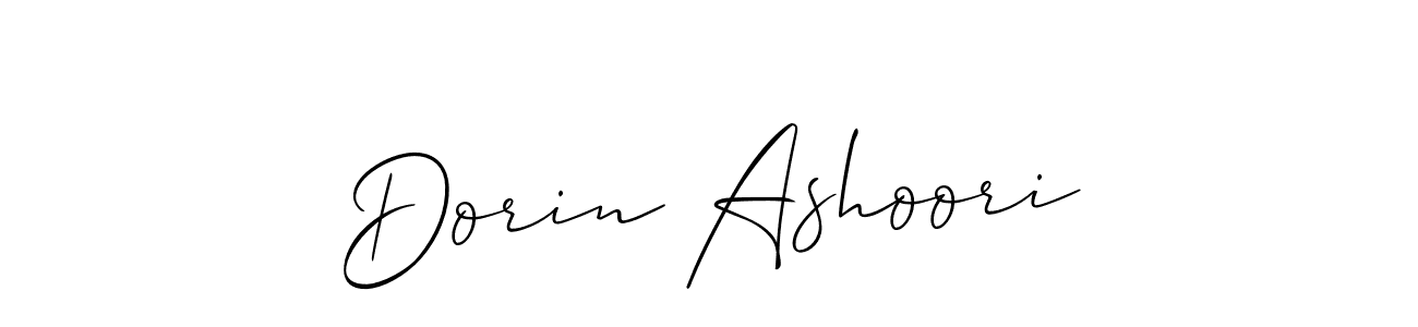 This is the best signature style for the Dorin Ashoori name. Also you like these signature font (Allison_Script). Mix name signature. Dorin Ashoori signature style 2 images and pictures png