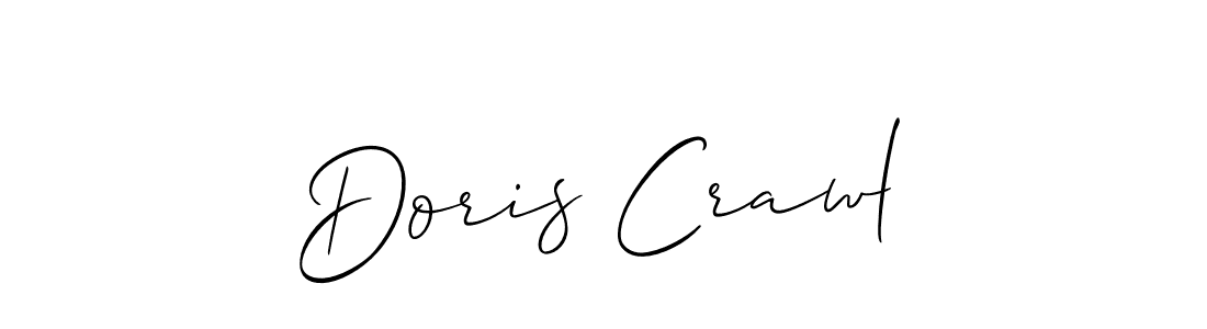 Design your own signature with our free online signature maker. With this signature software, you can create a handwritten (Allison_Script) signature for name Doris Crawl. Doris Crawl signature style 2 images and pictures png