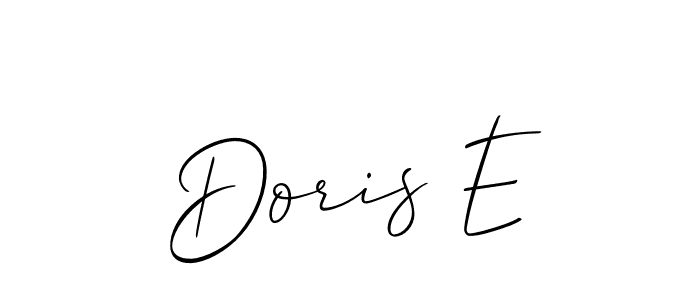 Best and Professional Signature Style for Doris E. Allison_Script Best Signature Style Collection. Doris E signature style 2 images and pictures png